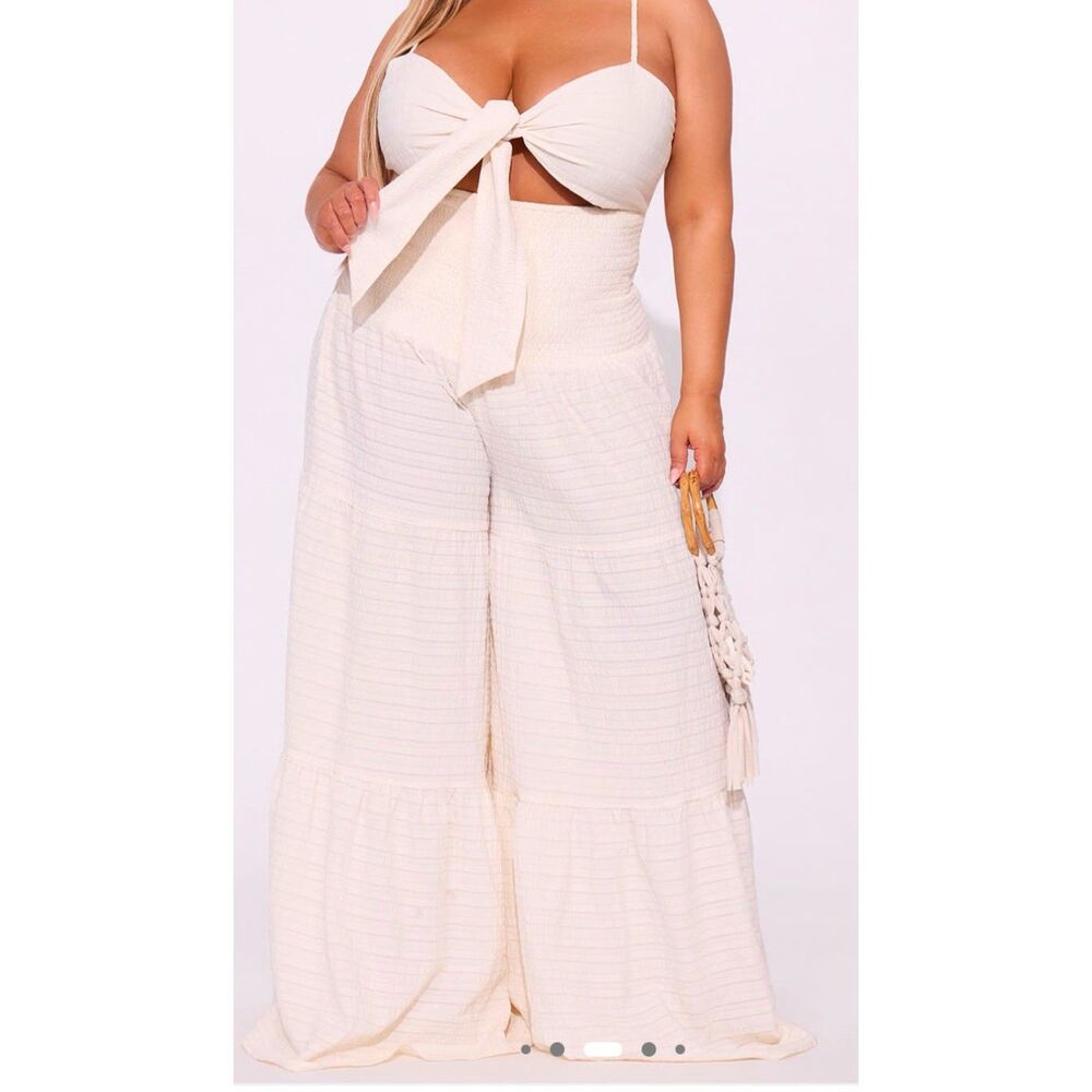 Cream Jumpsuit